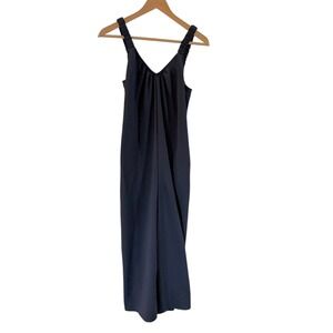 Maurices Navy Blue‎ Smocked Bodice Wide Leg Jumpsuit XS Feel Good Fashion